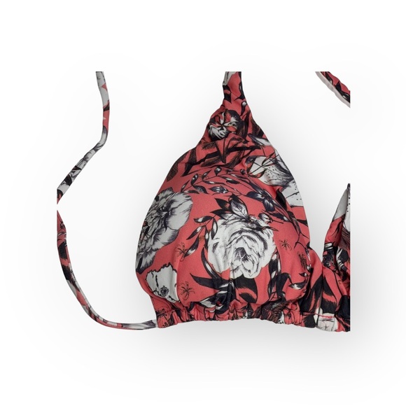 new Vix ⁂ Print String Bikini Triangle Halter Top ⁂ Pink Floral ⁂ Large ⁂ D Cup - Picture 6 of 16